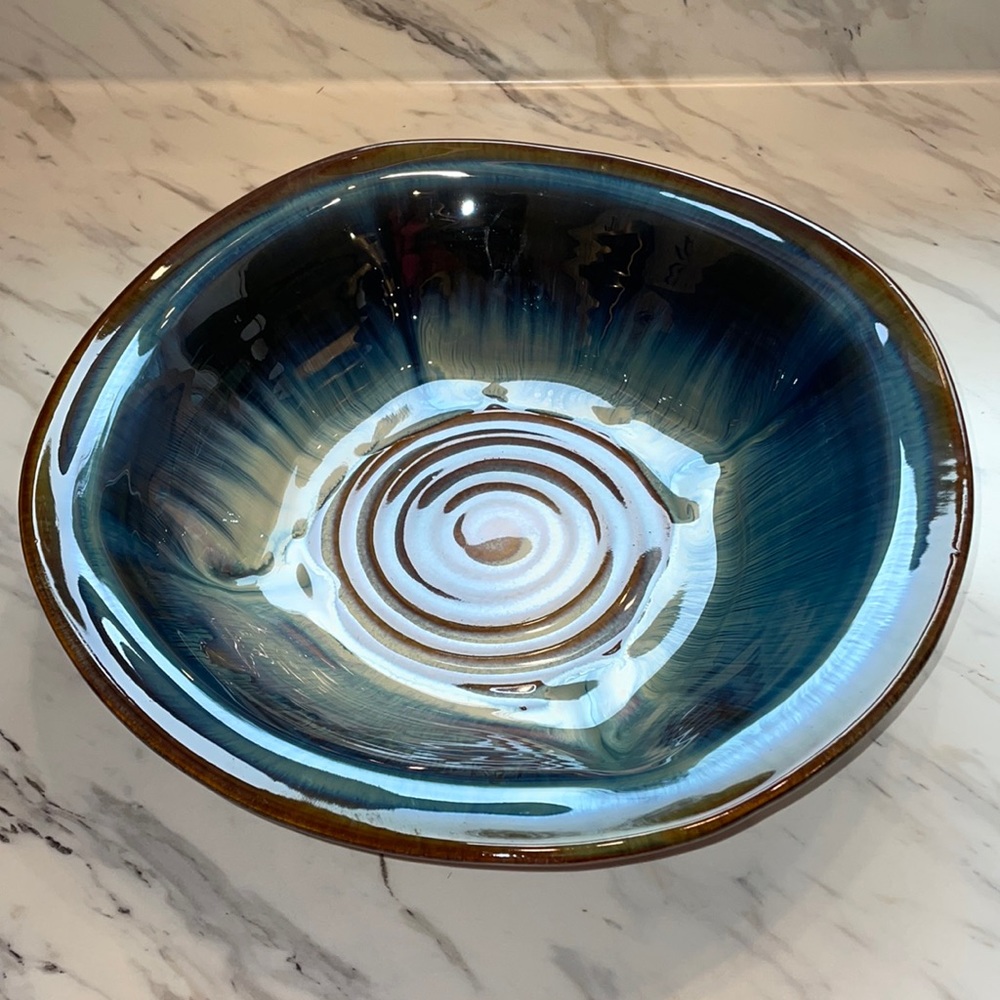 Bill Campbell art studio pottery signed bowl